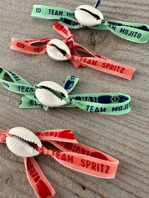 Team Shell Ribbon Bracelet