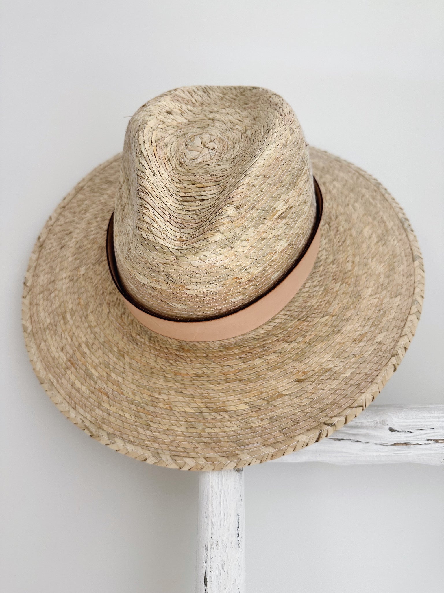 Orijinal Leather Palm Leaf Hat