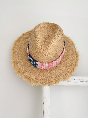 Orijinal Kilim Raffia Fringe Hat